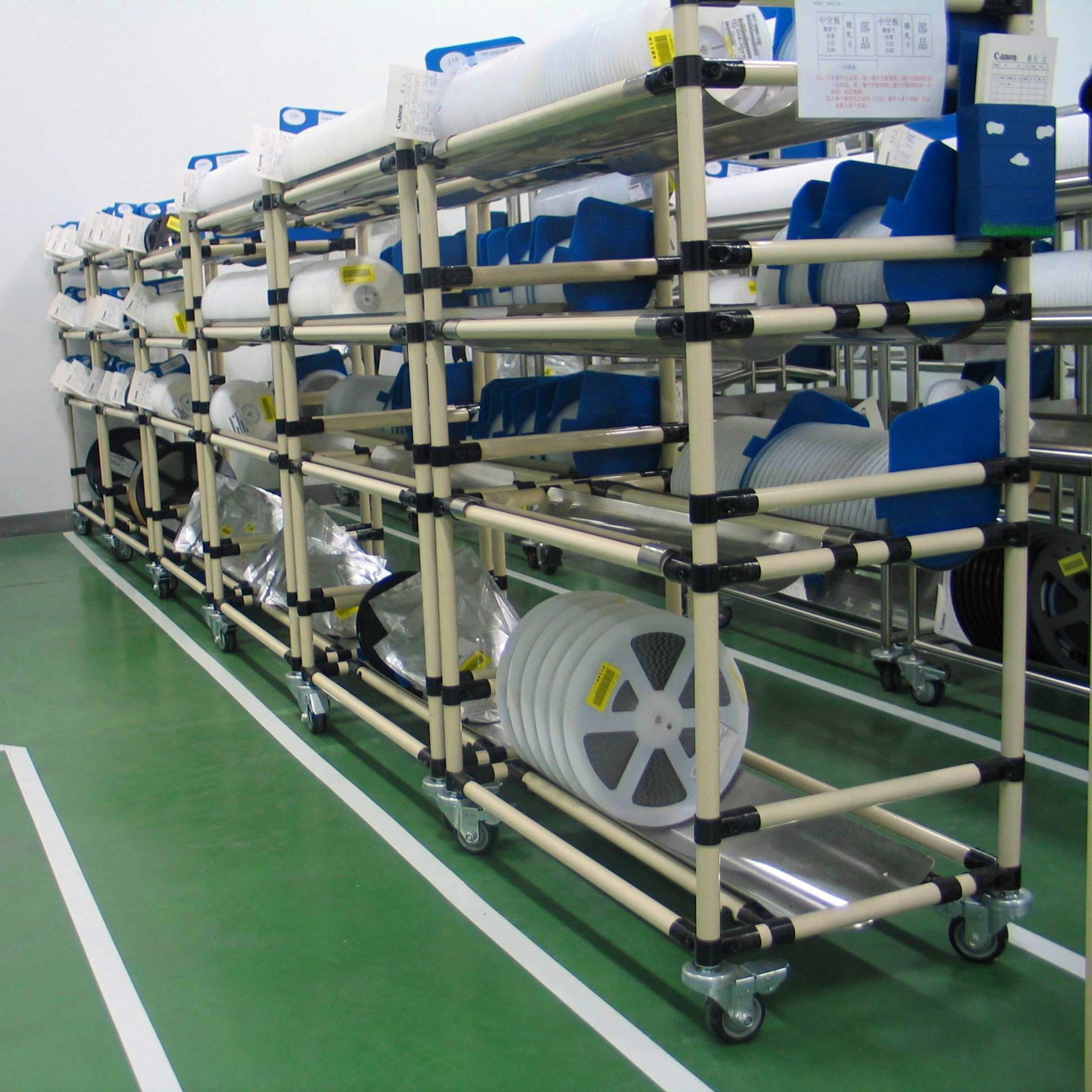 Structure and components of storage shelves(图1)